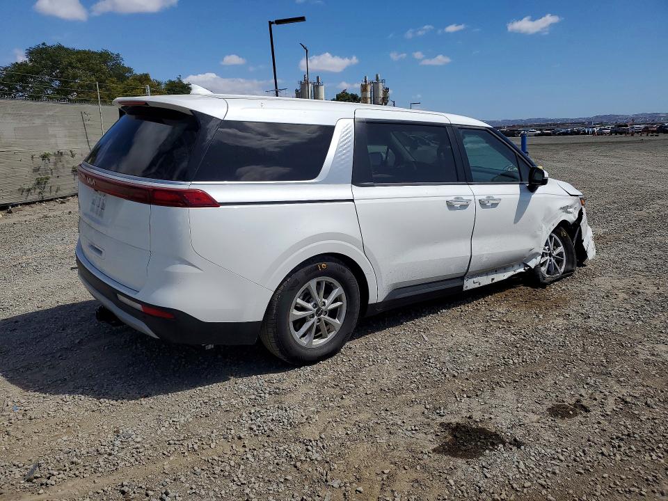 2024 Kia Carnival VIN KNDNB4H32R6382547 COPART salvage auction — FRONT END, Ca - Salvage Certificate, sold $6,700 on 2026-07-24 (photo 3)