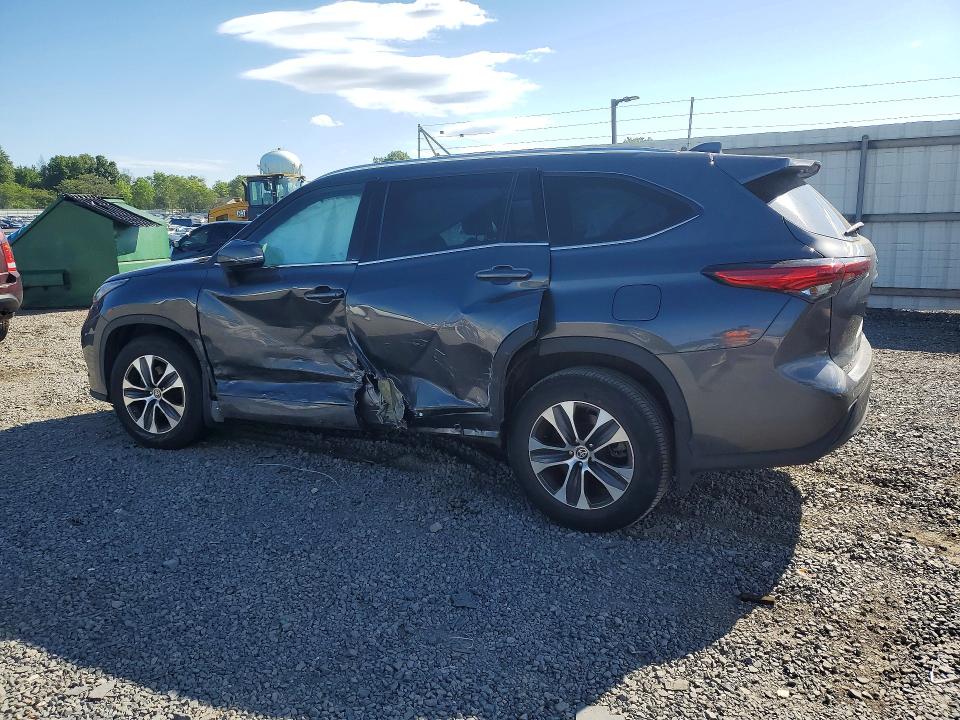 2020 Toyota Highlander VIN 5TDGZRBH9LS522946 COPART salvage auction — SIDE, Ny - Mv-907A Salvage Certificate, sold $12,800 on 2026-07-02 (photo 2)