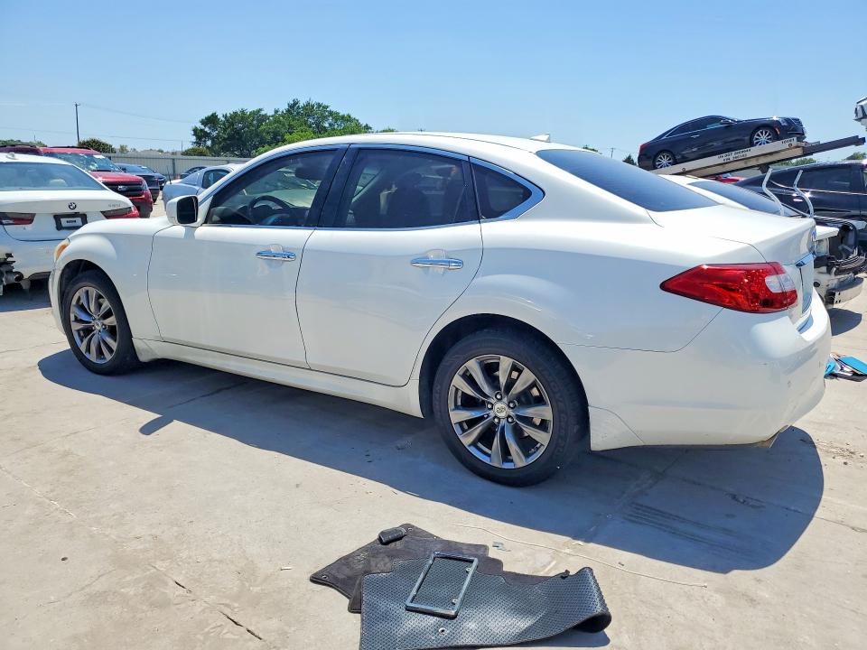 2013 Infiniti M VIN JN1BY1AR6DM604366 COPART salvage auction — WATER/FLOOD, Tx - Salvage Title-Flood Damage, sold $1,100 on 2026-07-02 (photo 2)