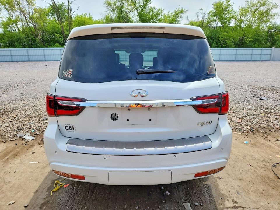 2018 Infiniti Qx80 VIN JN8AZ2NC8J9440736 COPART salvage auction — FRONT END, Wi - Certificate Of Title, sold $9,000 on 2026-07-13 (photo 6)