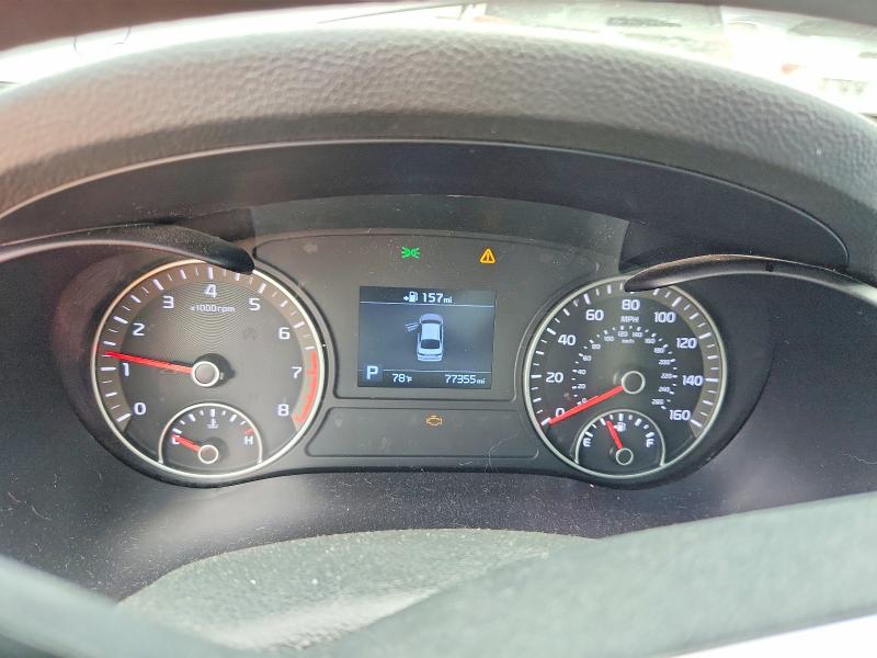 2020 Kia Optima VIN 5XXGT4L31LG383551 COPART salvage auction — HAIL, Tx - Certificate Of Title, sold $2,950 on 2026-07-23 (photo 9)