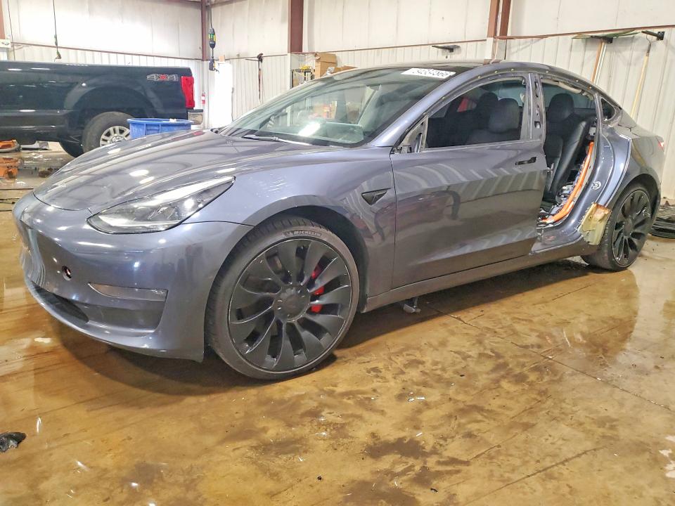 2022 Tesla Model 3 VIN 5YJ3E1EC3NF114557 COPART salvage auction — SIDE, Pa - Certificate Of Salvage, sold $6,800 on 2026-07-14 (photo 1)