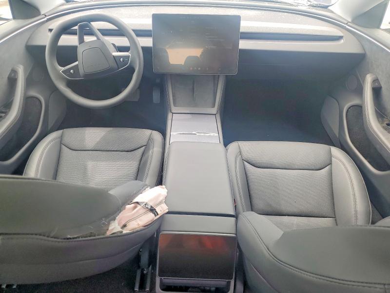 2025 Tesla Model 3 VIN 5YJ3E1EB0SF073629 COPART salvage auction — FRONT END, Salvage Title, sold $9,500 on 2026-07-09 (photo 8)