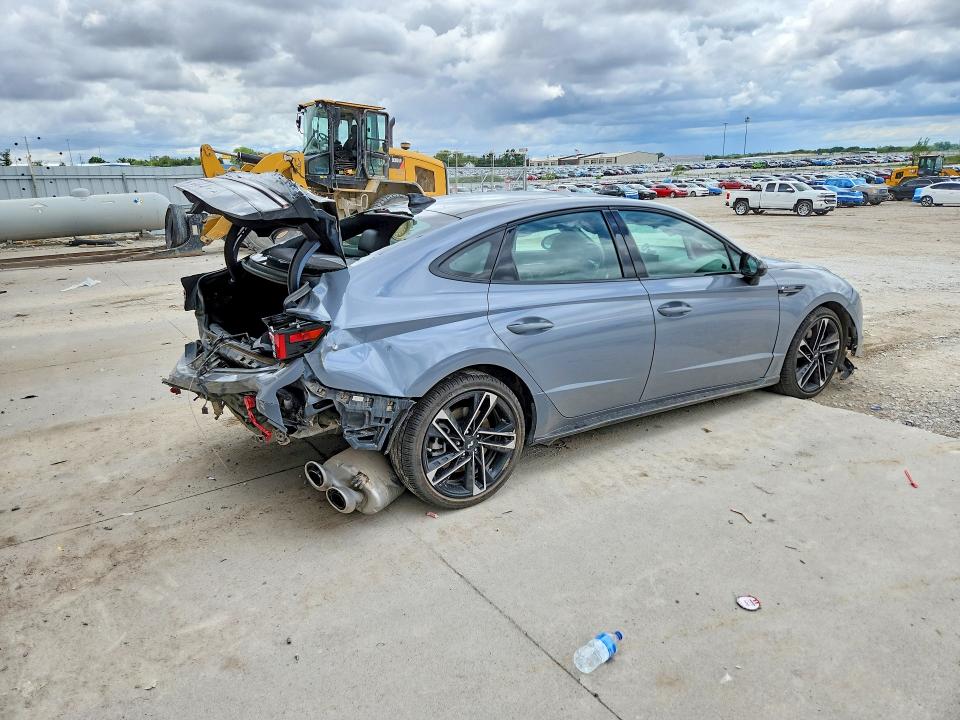 2024 Hyundai Sonata VIN KMHL54JCXRA352858 COPART salvage auction — REAR END, Ne - Cert Of Title-Salvage, sold $8,200 on 2026-07-14 (photo 3)