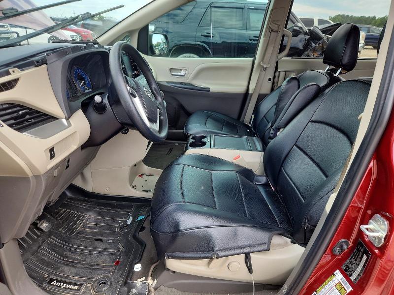 2020 Toyota Sienna VIN 5TDKZ3DCXLS042536 COPART salvage auction — REAR END, Tx - Salvage Vehicle Title, sold $3,550 on 2026-07-17 (photo 7)