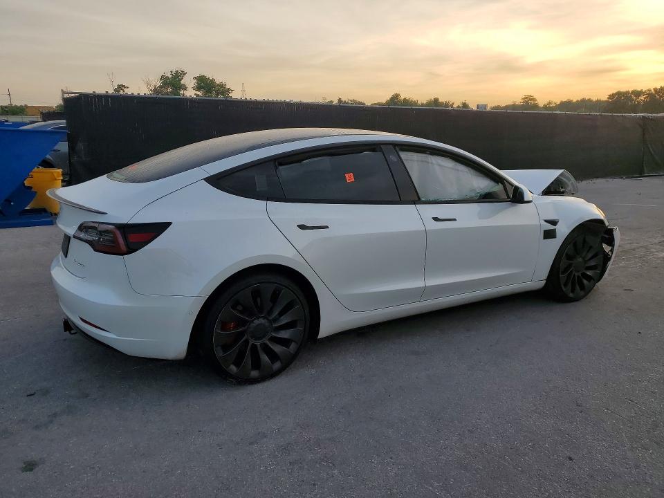 2021 Tesla Model 3 VIN 5YJ3E1EC6MF044809 COPART salvage auction — FRONT END, Fl - Certificate Of Destruction, sold $3,700 on 2026-07-23 (photo 3)
