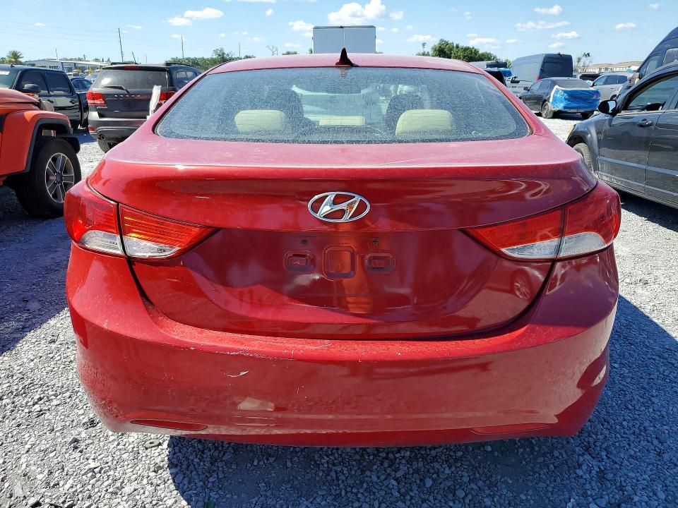 2011 Hyundai Elantra VIN KMHDH4AEXBU094181 COPART salvage auction — FRONT END, Fl - Cert Of Title Slvg Rebuildable, sold $900 on 2026-07-07 (photo 6)