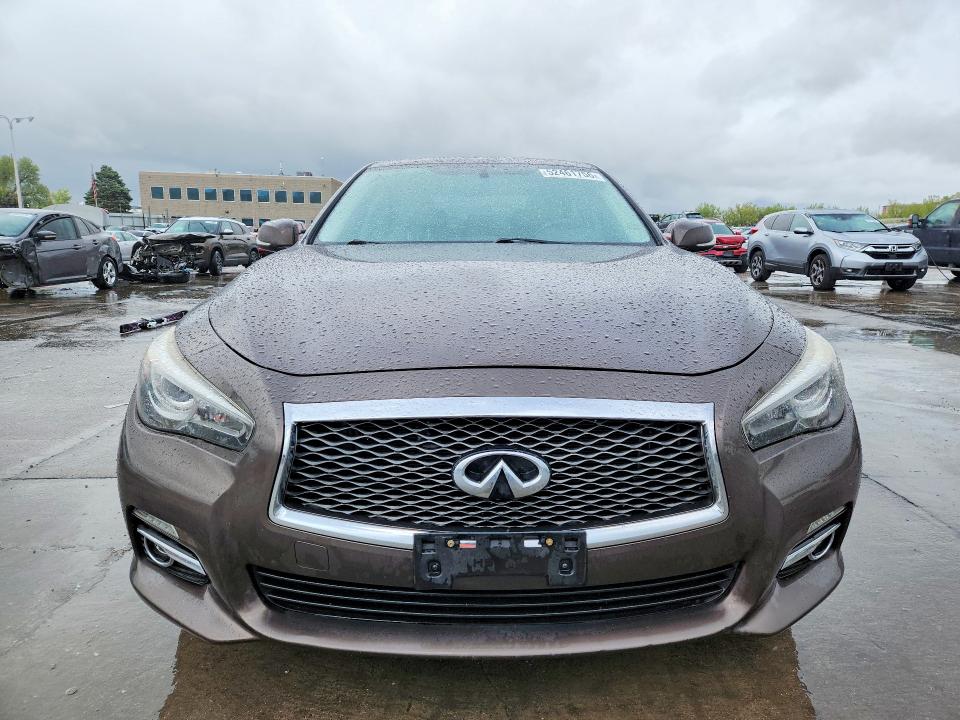 2014 Infiniti VIN JN1BV7AR9EM706886 COPART salvage auction — REAR END, Mn - Cert Of Title-Salvage, sold $1,200 on 2026-07-13 (photo 5)