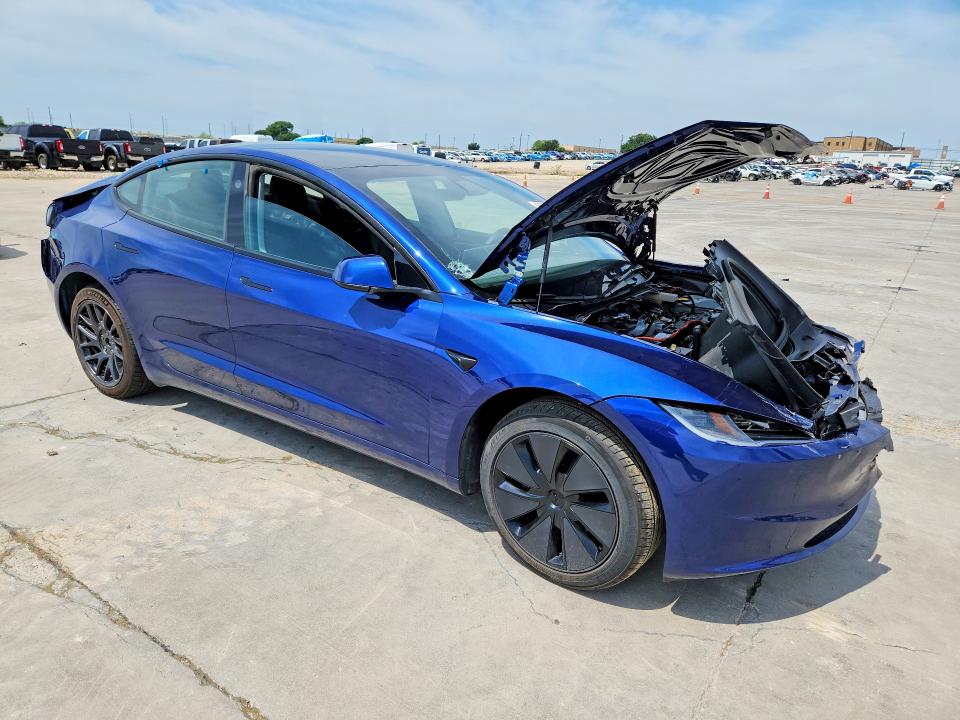 2025 Tesla Model 3 VIN 5YJ3E1EAXSF961148 COPART salvage auction — FRONT END, GA - CERT OF TITLE-SALVAGE, sold $6,500 on 2026-07-27 (photo 4)