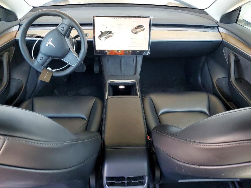 2022 Tesla Model 3 VIN 5YJ3E1EA8NF121387 COPART salvage auction — FRONT END, Ca - Salvage Certificate, sold $4,800 on 2026-07-23 (photo 8)