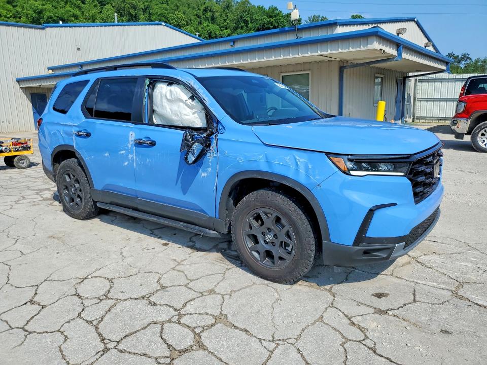2025 Honda Pilot VIN 5FNYG1H63SB193178 COPART salvage auction — FRONT END, Wv - Salvage Certificate, sold $15,100 on 2026-07-09 (photo 4)