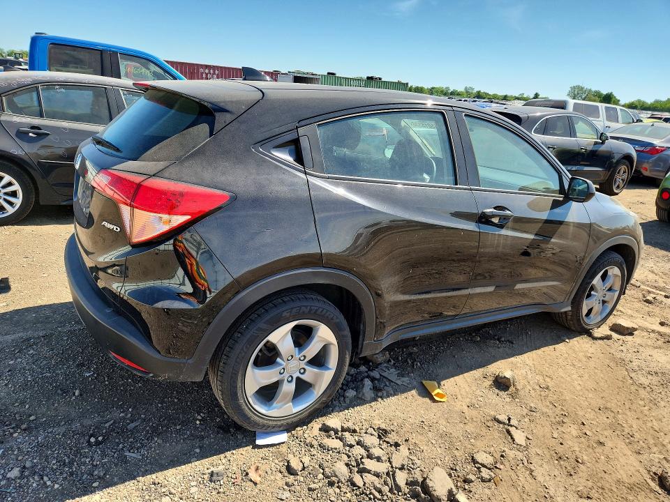 2017 Honda Hr-v VIN 3CZRU6H37HG705313 COPART salvage auction — FRONT END, Il - Salvage Certificate, sold $5,300 on 2026-07-23 (photo 3)