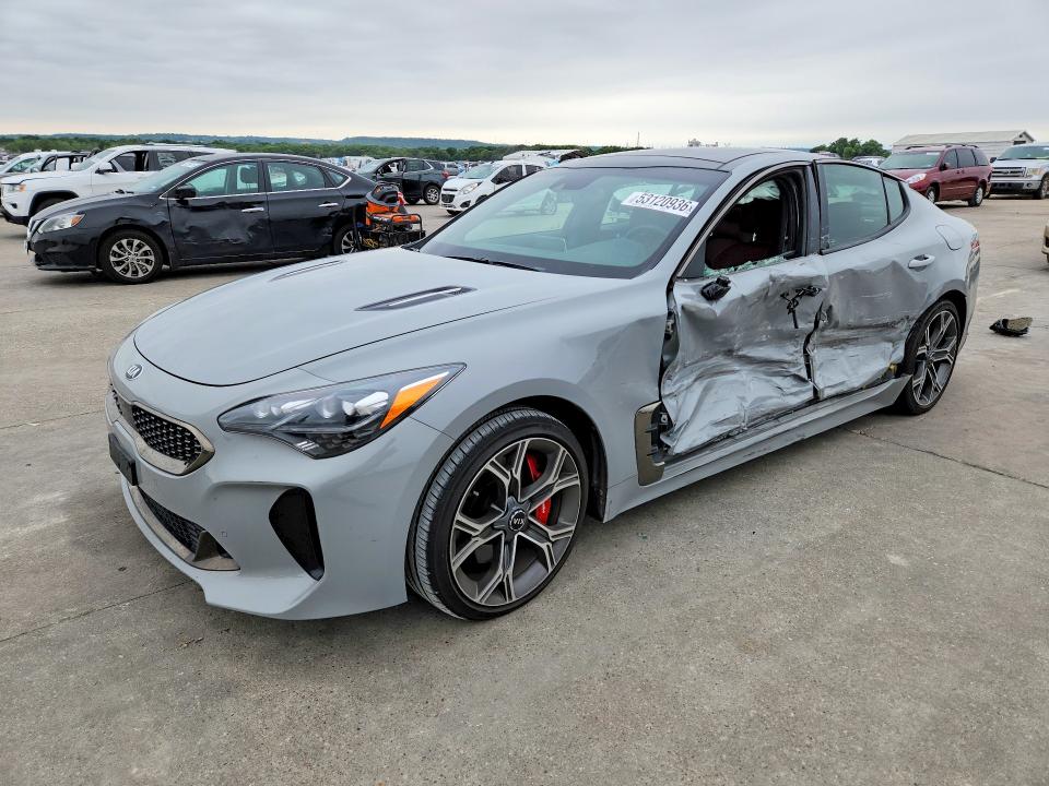 2020 Kia Stinger VIN KNAE45LC1L6080209 COPART salvage auction — SIDE, Tx - Certificate Of Title, sold $5,700 on 2026-07-23 (photo 1)