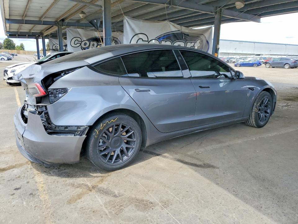 2024 Tesla VIN 5YJ3E1EA6RF861641 COPART salvage auction — REAR END, Ca - Salvage Certificate, sold $8,100 on 2026-07-16 (photo 3)