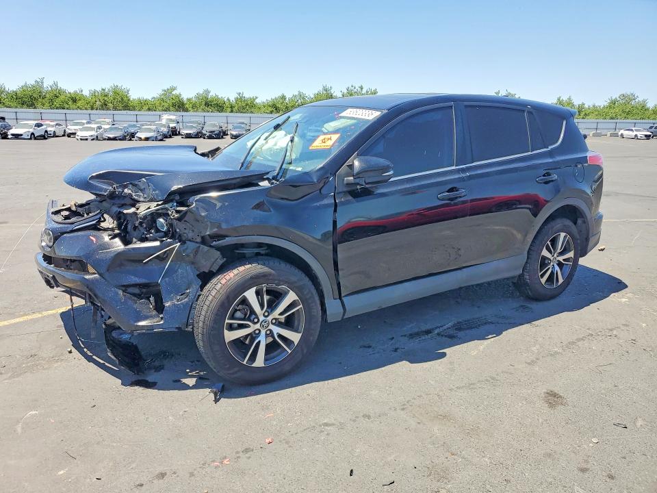 2018 Toyota VIN 2T3WFREV1JW476479 COPART salvage auction — FRONT END, Ca - Salvage Certificate, sold $2,300 on 2026-07-02 (photo 1)