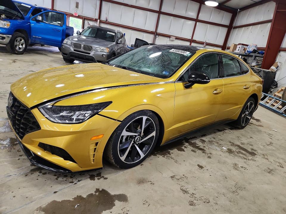 2021 Hyundai Sonata VIN 5NPEJ4J24MH113341 COPART salvage auction — FRONT END, MD - CERT OF SALVAGE > 75% DAMAGE, sold $2,350 on 2026-07-28 (photo 1)
