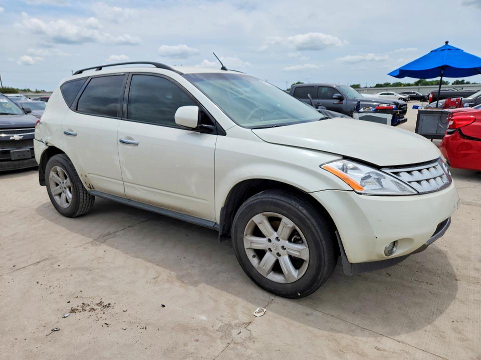 2007 Nissan Murano VIN JN8AZ08T47W505222 COPART salvage auction — MINOR DENT/SCRATCHES, Tx - Certificate Of Title, sold $500 on 2026-07-02 (photo 4)