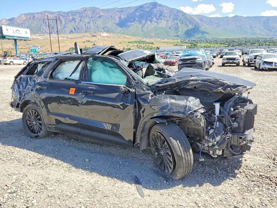 2024 Hyundai Palisade VIN KM8R7DGE3RU764065 COPART salvage auction — ROLLOVER, Ut - Salvage Certificate, sold $725 on 2026-07-20 (photo 4)