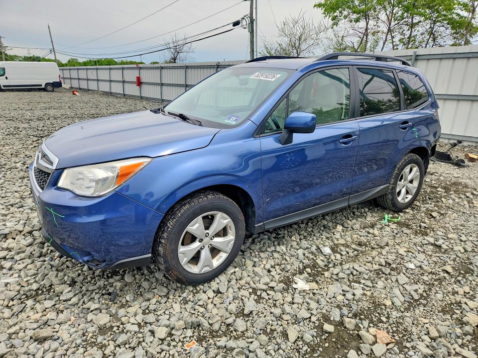 2014 Subaru Forester VIN JF2SJACCXEG411410 COPART salvage auction — REAR END, Nj - Cert Of Title-Salvage, sold $525 on 2026-07-20 (photo 1)