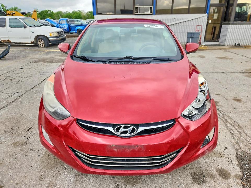 2013 Hyundai Elantra VIN KMHDH4AE5DU618744 COPART salvage auction — FRONT END, In - Cert Of Title-Salvage Title, sold $750 on 2026-07-06 (photo 5)