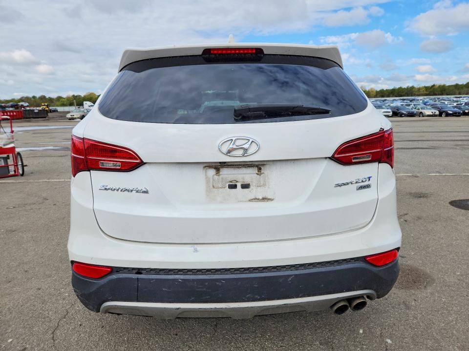 2013 Hyundai Santa fe VIN 5XYZUDLA4DG109665 COPART salvage auction — VANDALISM, PA - CERTIFICATE OF SALVAGE, sold $1,850 on 2026-07-27 (photo 6)