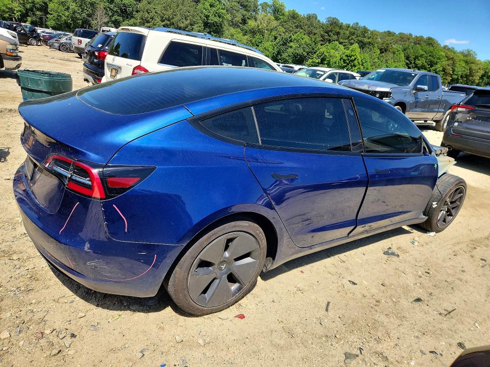 2021 Tesla Model 3 VIN 5YJ3E1EA7MF030481 COPART salvage auction — FRONT END, Md - Cert Of Salvage > 75% Damage, sold $5,000 on 2026-07-28 (photo 3)