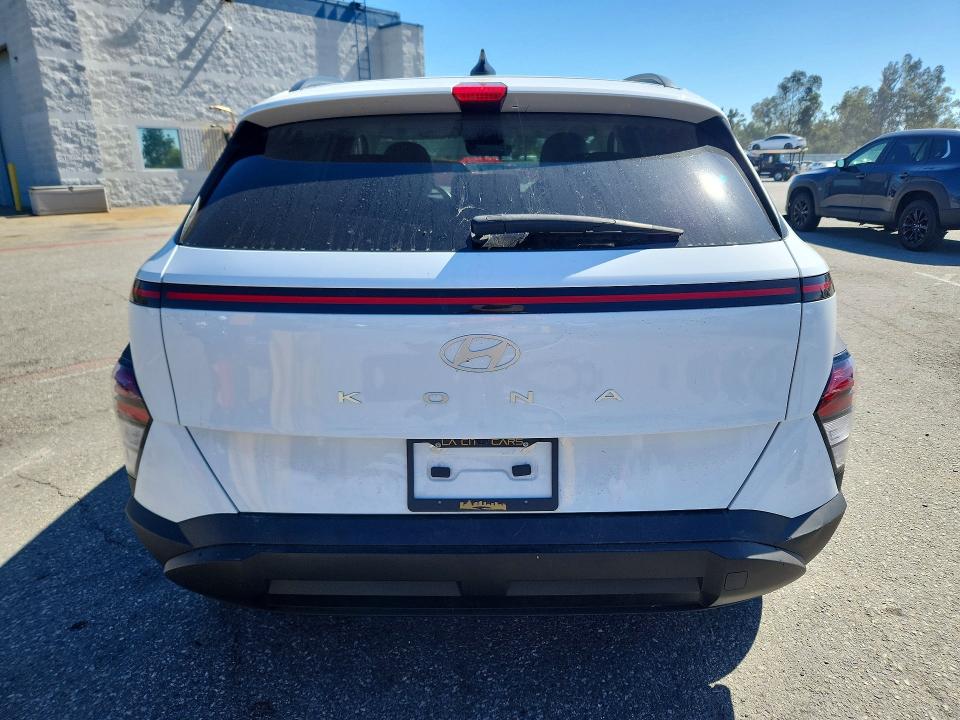 2024 Hyundai Kona VIN KM8HB3AB8RU184572 COPART salvage auction — FRONT END, Ca - Salvage Certificate, sold $6,500 on 2026-07-15 (photo 6)