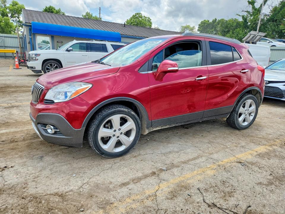 2016 Buick Encore VIN KL4CJCSB2GB750048 COPART salvage auction — HAIL, Ks - Cert Of Title-Salvage, sold $1,050 on 2026-07-22 (photo 1)