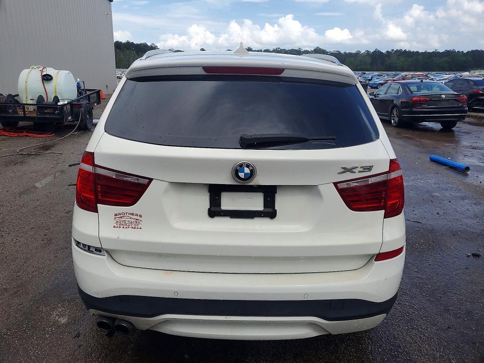 2015 BMW X3 VIN 5UXWX7C50F0K34409 COPART salvage auction — FRONT END, SC - CERT OF TITLE-SALVAGE, sold $1,500 on 2026-07-20 (photo 6)
