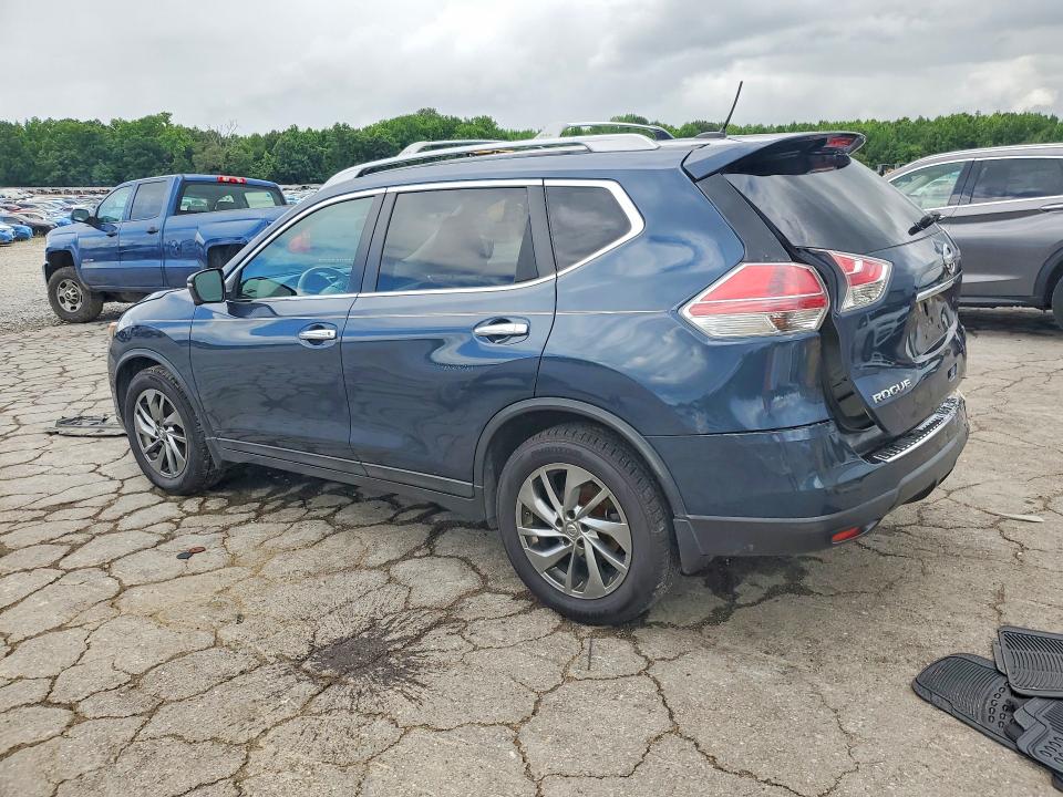 2015 Nissan Rogue VIN 5N1AT2MT6FC875663 COPART salvage auction — REAR END, Tn - Salvage Certificate, sold $450 on 2026-07-03 (photo 2)