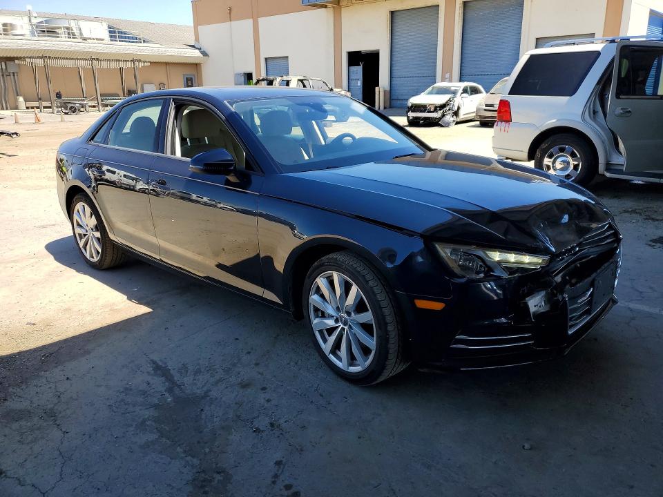 2017 Audi A4 VIN WAUGNAF47HN019768 COPART salvage auction — FRONT END, Ca - Salvage Certificate, sold $3,050 on 2026-07-02 (photo 4)