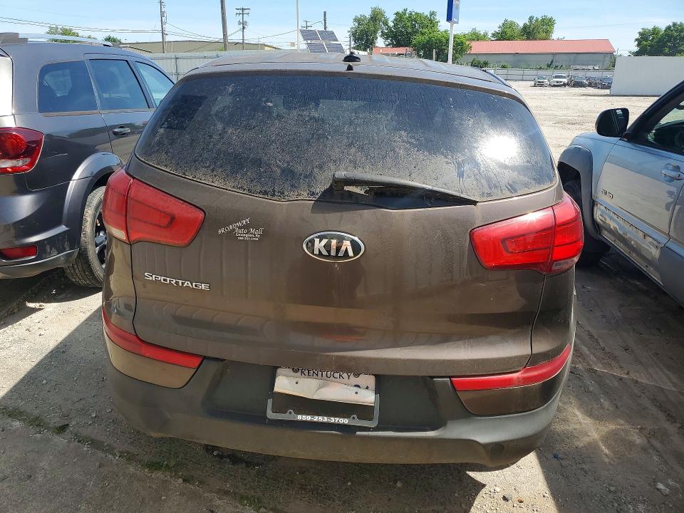 2014 Kia Sportage VIN KNDPB3AC1E7549482 COPART salvage auction — FRONT END, Oh - Certificate Of Title, sold $475 on 2026-07-27 (photo 6)