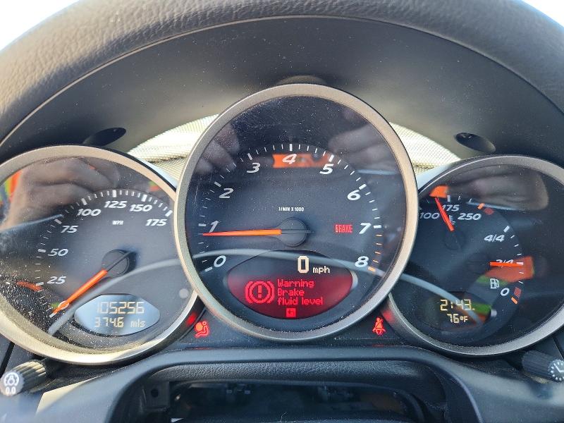 2005 Porsche Boxster VIN WP0CA29885U712531 COPART salvage auction — FRONT END, Nc - Salvage Certificate Of Title, sold $3,700 on 2026-07-15 (photo 9)