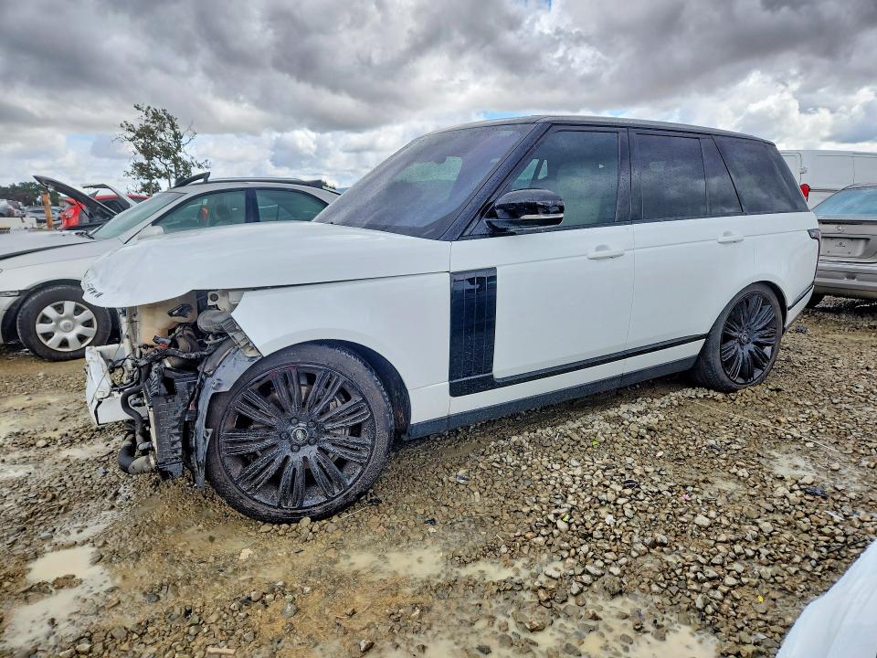 2021 Land rover RANGE ROVER VIN SALGS2RKXMA424058 COPART salvage auction — FRONT END, Ca - Salvage Certificate, sold $16,500 on 2026-07-09 (photo 1)