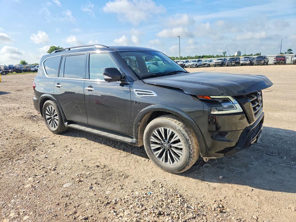 2021 Nissan Armada VIN JN8AY2BA6M9375119 COPART salvage auction — FRONT END, Tx - Salvage Vehicle Title, sold $14,000 on 2026-07-15 (photo 4)
