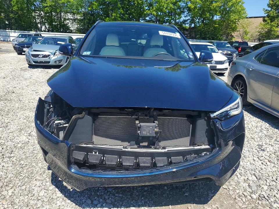 2021 Infiniti Qx50 VIN 3PCAJ5DB8MF119383 COPART salvage auction — FRONT END, MA - CERT OF TITLE-SALVAGE, sold $9,500 on 2026-07-16 (photo 5)