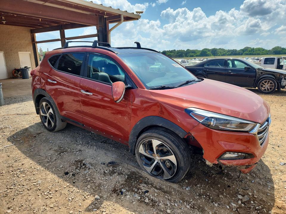2016 Hyundai VIN KM8J33A2XGU144926 COPART salvage auction — ROLLOVER, Al - Cert Of Title-Salvage Title, sold $2,800 on 2026-07-08 (photo 4)