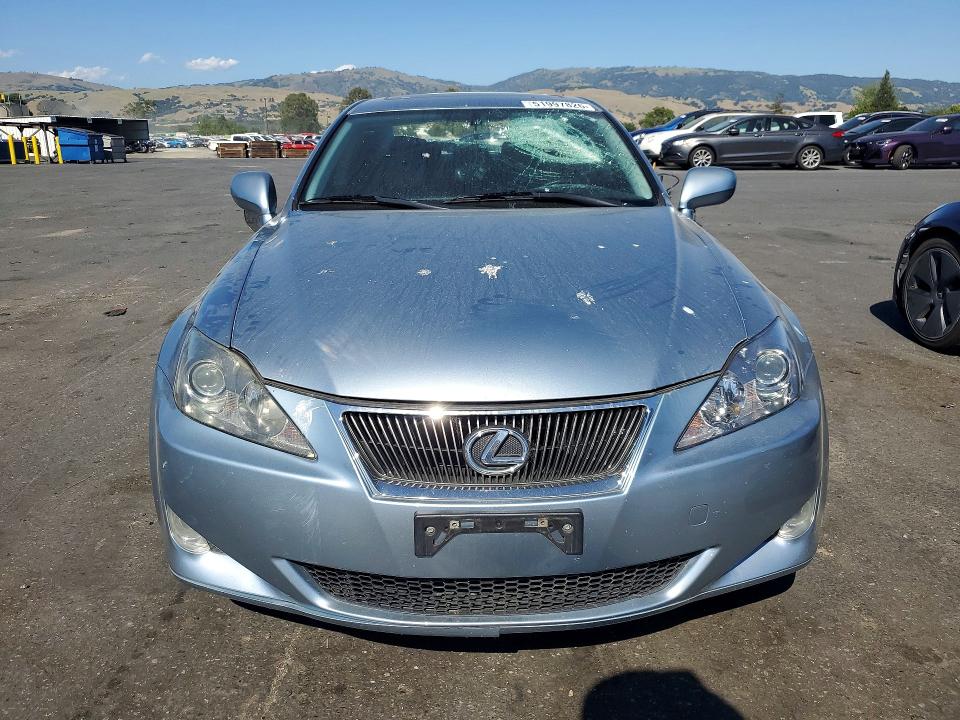 2007 Lexus Is 250 VIN JTHBK262872035485 COPART salvage auction — VANDALISM, Ca - Salvage Certificate, sold $500 on 2026-07-07 (photo 5)
