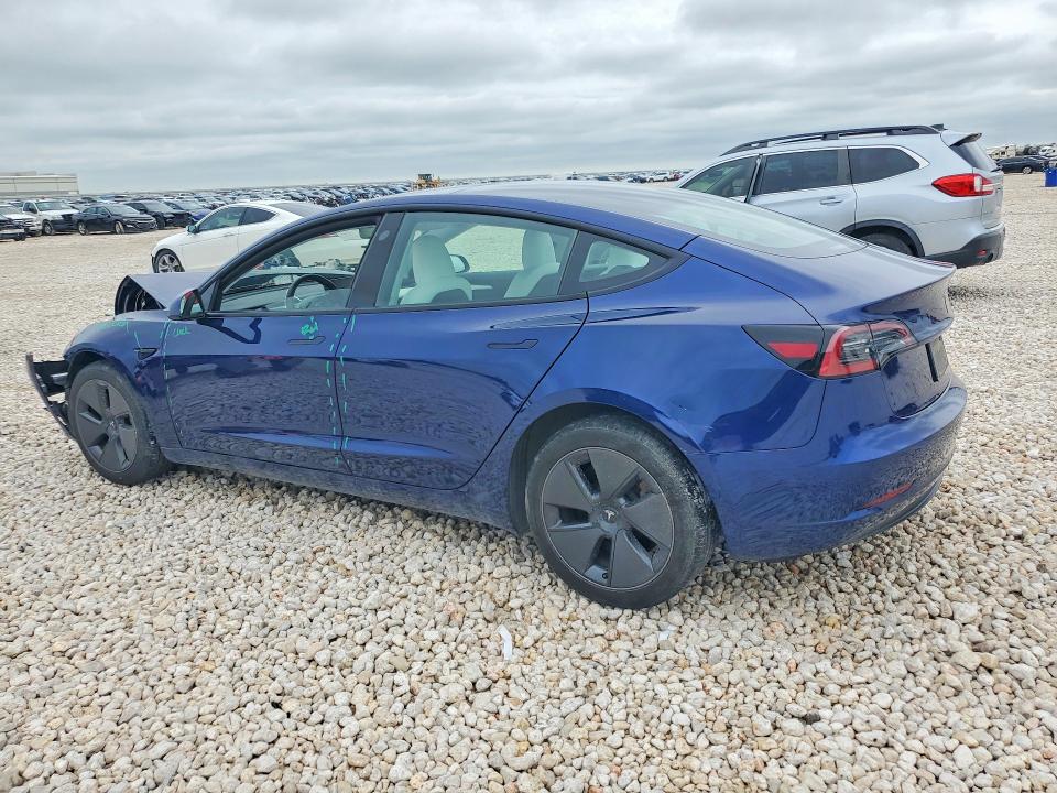 2023 Tesla Model 3 VIN 5YJ3E1EA5PF643770 COPART salvage auction — FRONT END, TX - SALVAGE VEHICLE TITLE, sold $1,100 on 2026-07-23 (photo 2)