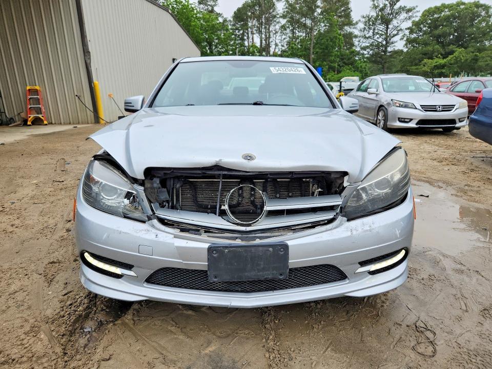 2011 Mercedes-benz C-klasse VIN WDDGF8BB8BR147651 COPART salvage auction — FRONT END, De - Salvage Certificate, sold $675 on 2026-07-07 (photo 5)