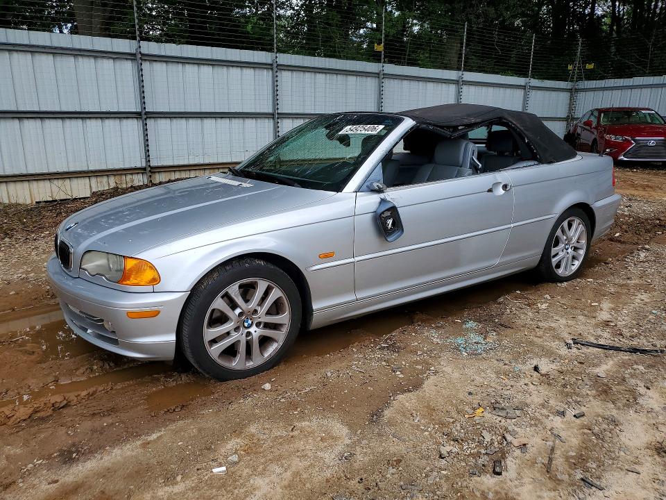 2003 BMW 3er VIN WBABS534X3JU98377 COPART salvage auction — ROOF, Ga - Cert Of Title-Salvage, sold $900 on 2026-07-10 (photo 1)