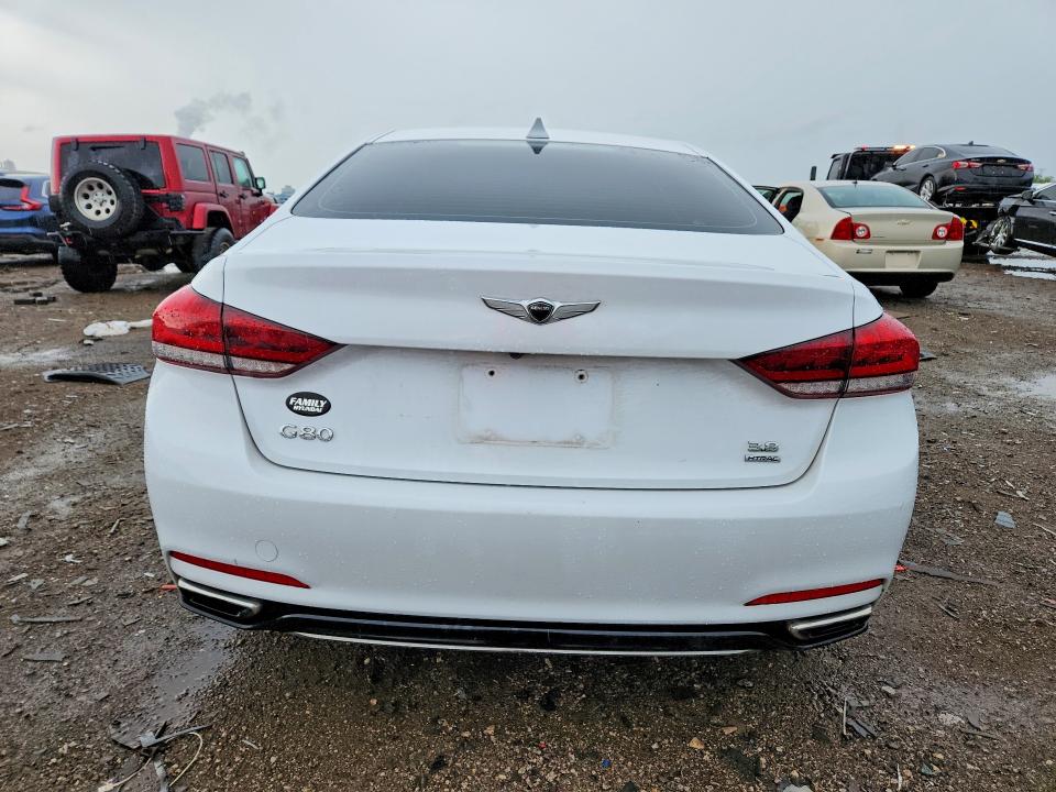 2018 Genesis G80 VIN KMHGN4JE0JU249471 COPART salvage auction — FRONT END, Il - Salvage Certificate, sold $1,700 on 2026-07-17 (photo 6)