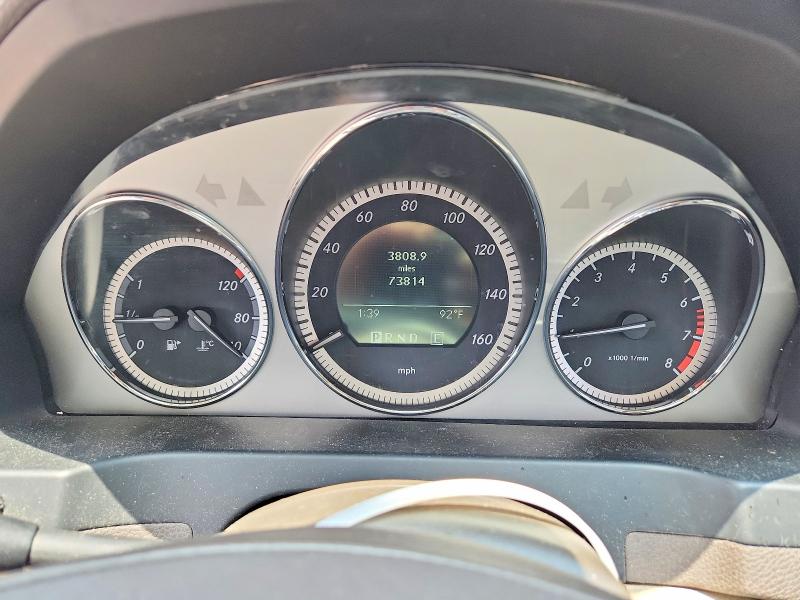 2011 Mercedes-benz C class VIN WDDGF5EB5BR173022 COPART salvage auction — REAR END, Tx - Salvage Vehicle Title, sold $1,300 on 2026-07-08 (photo 9)