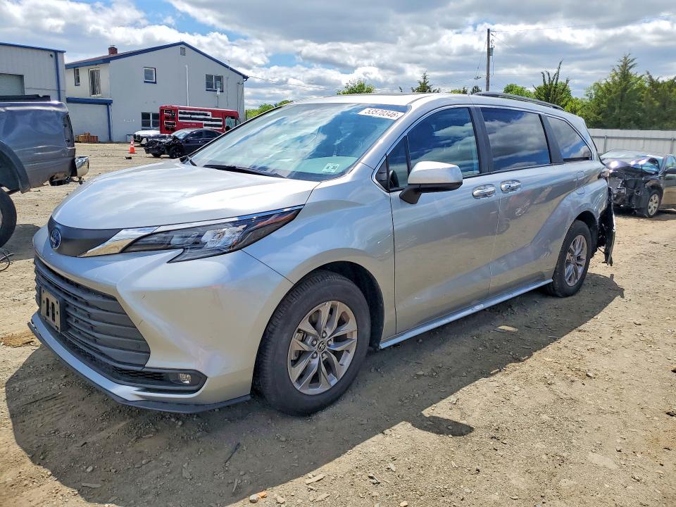 2025 Toyota VIN 5TDJRKEC4SS261320 COPART salvage auction — REAR END, Nj - Cert Of Title-Salvage, sold $500 on 2026-07-29 (photo 1)