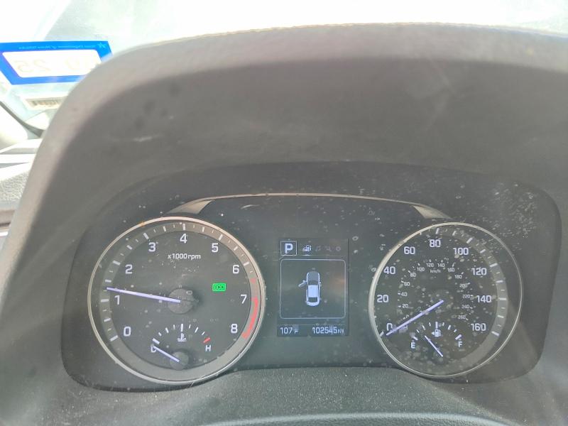 2018 Hyundai Elantra VIN KMHD84LF0JU590966 COPART salvage auction — FRONT END, Tx - Salvage Vehicle Title, sold $1,900 on 2026-07-09 (photo 9)