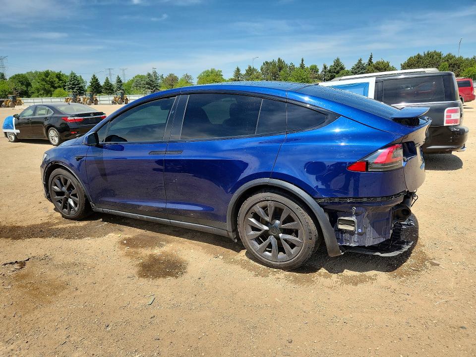 2022 Tesla Model x VIN 7SAXCBE67NF332253 COPART salvage auction — REAR END, Il - Salvage Certificate, sold $23,300 on 2026-07-28 (photo 2)