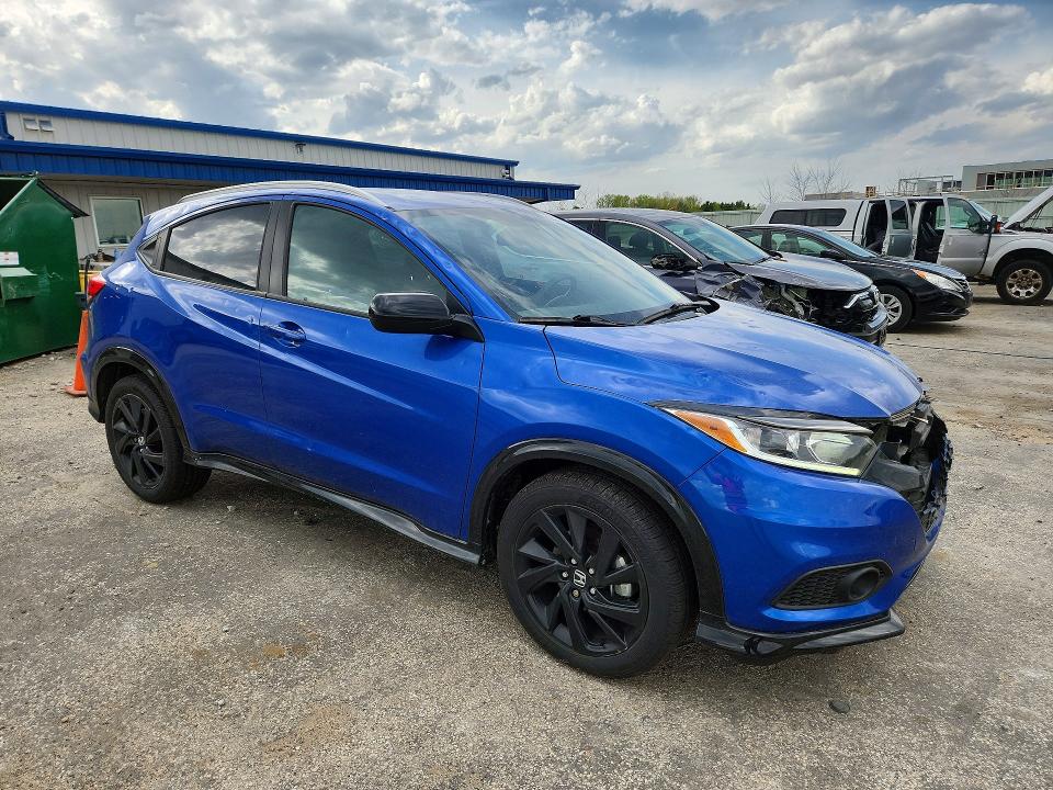 2022 Honda Hr-v VIN 3CZRU6H17NM743197 COPART salvage auction — HAIL, Wi - Cert Of Title-Salvage Vehicle, sold $8,100 on 2026-07-28 (photo 4)