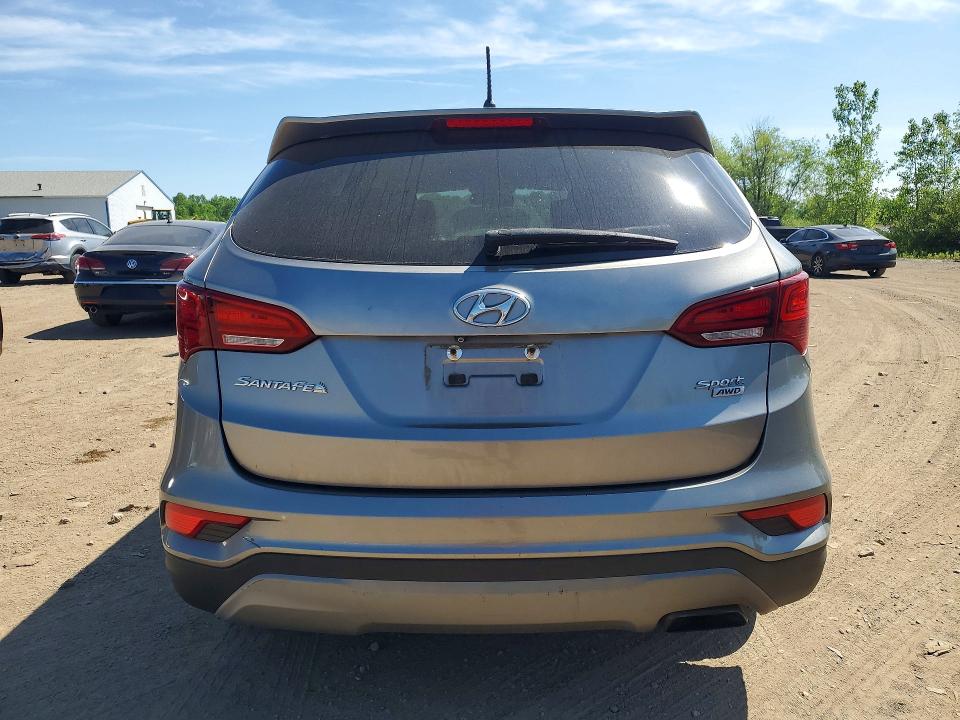 2018 Hyundai Santa fe VIN 5NMZTDLB0JH065547 COPART salvage auction — MINOR DENT/SCRATCHES, Oh - Certificate Of Title, sold $2,500 on 2026-07-02 (photo 6)