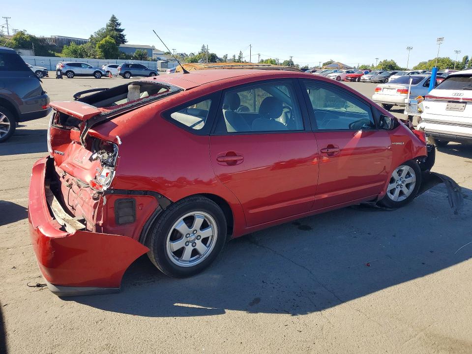 2007 Toyota Prius VIN JTDKB20U573280587 COPART salvage auction — FRONT END, Ca - Salvage Certificate, sold $425 on 2026-07-24 (photo 3)