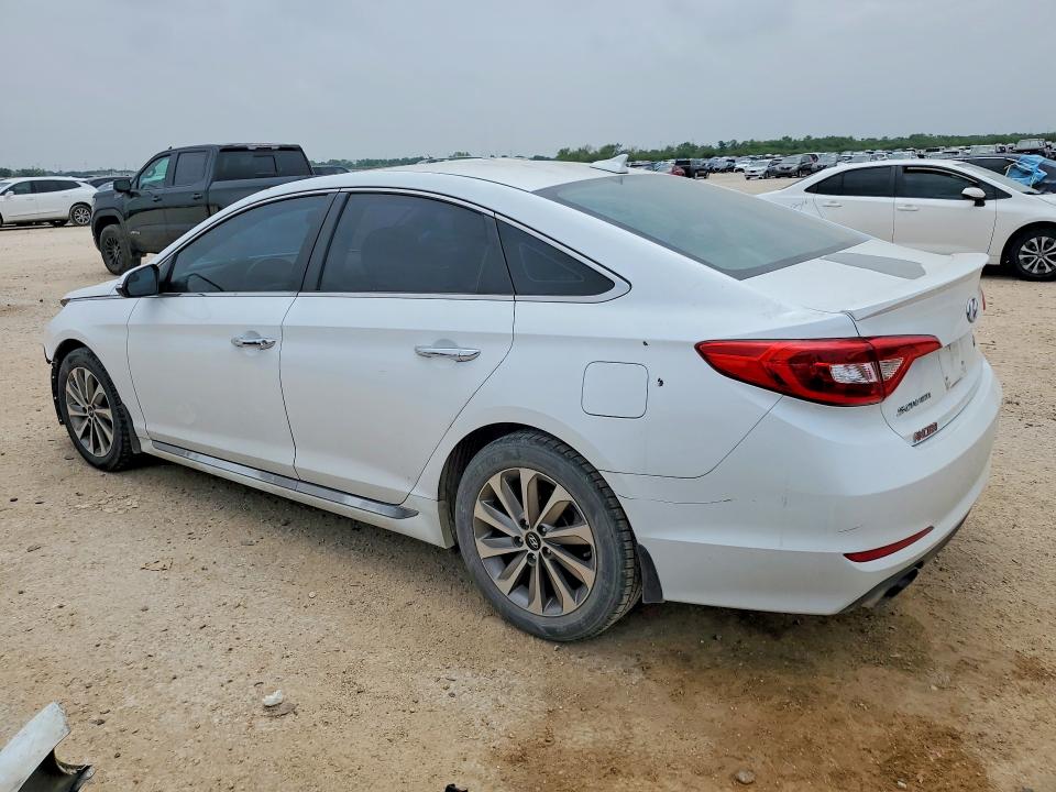 2017 Hyundai VIN 5NPE34AF8HH456558 COPART salvage auction — FRONT END, Tx - Salvage Vehicle Title, sold $2,150 on 2026-07-09 (photo 2)